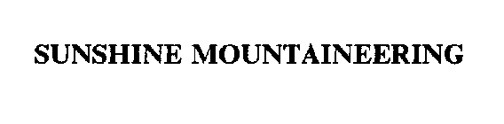 SUNSHINE MOUNTAINEERING