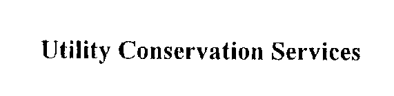 UTILITY CONSERVATION SERVICES