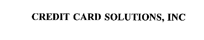CREDIT CARD SOLUTIONS, INC