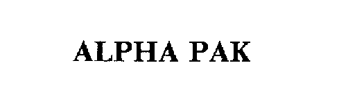 ALPHA PAK