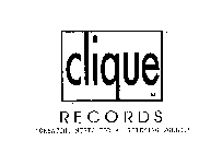 CLIQUE RECORDS 