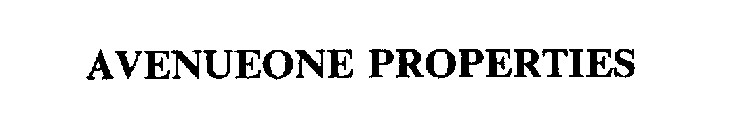 AVENUEONE PROPERTIES