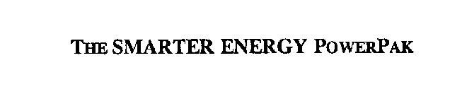 THE SMARTER ENERGY POWERPAK