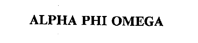 ALPHA PHI OMEGA