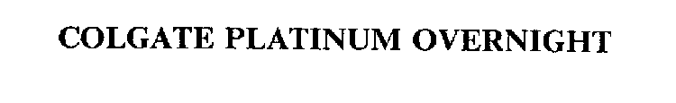 COLGATE PLATINUM OVERNIGHT