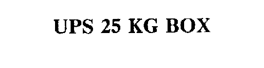 UPS 25 KG BOX