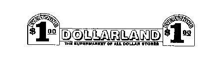 EVERYTHING $1.00 DOLLARLAND THE SUPERMARKET OF ALL DOLLAR STORES