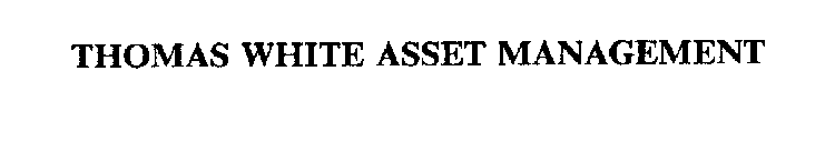 THOMAS WHITE ASSET MANAGEMENT