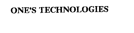 ONE'S TECHNOLOGIES