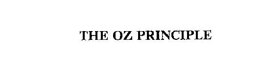 THE OZ PRINCIPLE