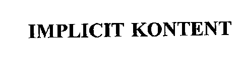 IMPLICIT KONTENT