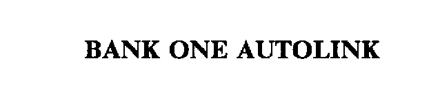 BANK ONE AUTOLINK