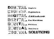 DIGITAL COPIERS DIGITAL DUPLICATORS DIGITAL MULTIFUNCTIONALS DIGITAL FAX MACHINES DIGITAL PRINTERS DIGITAL SCANNERS DIGITAL SOLUTIONS