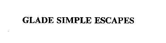 GLADE SIMPLE ESCAPES