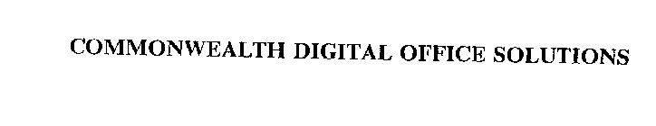 COMMONWEALTH DIGITAL OFFICE SOLUTIONS