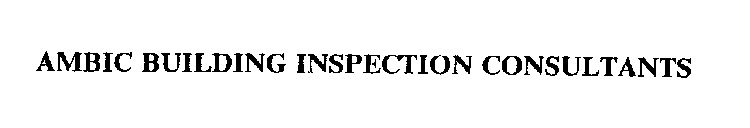 AMBIC BUILDING INSPECTION CONSULTANTS