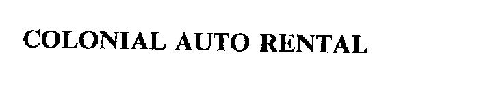 COLONIAL AUTO RENTAL