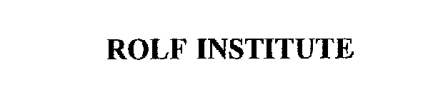 ROLF INSTITUTE