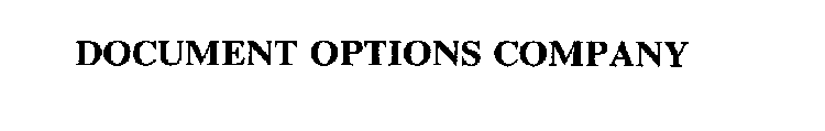 DOCUMENT OPTIONS COMPANY