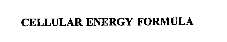 CELLULAR ENERGY FORMULA