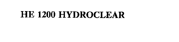 HE 1200 HYDROCLEAR