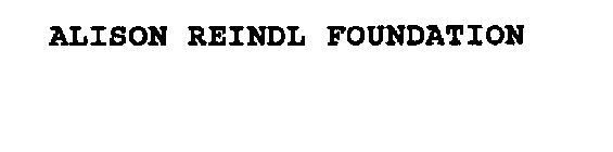 ALISON REINDL FOUNDATION