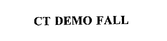 CT DEMO FALL