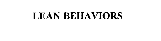 LEAN BEHAVIORS