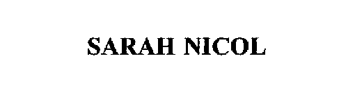 SARAH NICOL