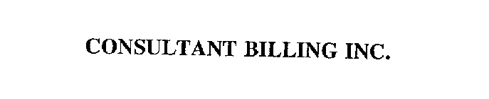 CONSULTANT BILLING INC.