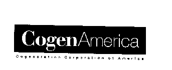 COGENAMERICA COGENERATION CORPORATION OF AMERICA