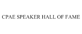 CPAE SPEAKER HALL OF FAME