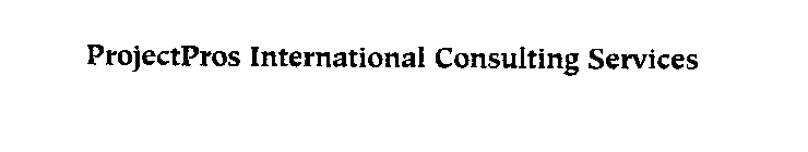 PROJECTPROS INTERNATIONAL CONSULTING SERVICES