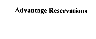 ADVANTAGE RESERVATIONS