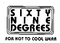 SIXTY NINE DEGRESS FOR HOT TO COOL WEAR