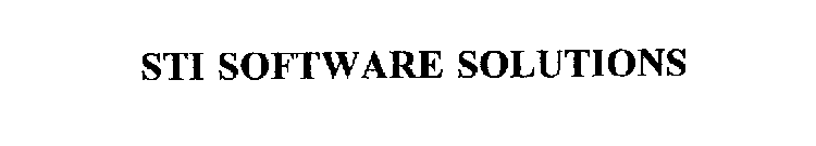 STI SOFTWARE SOLUTIONS