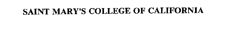 SAINT MARY'S COLLEGE OF CALIFORNIA