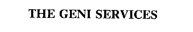 THE GENI SERVICES