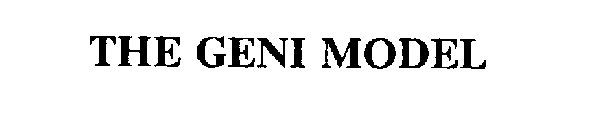 THE GENI MODEL