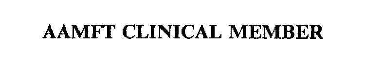 AAMFT CLINICAL MEMBER