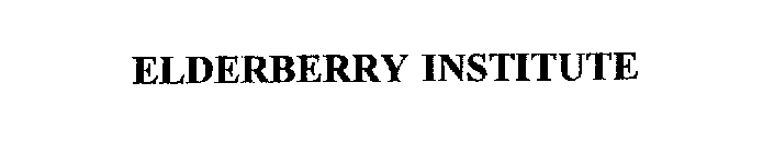 ELDERBERRY INSTITUTE