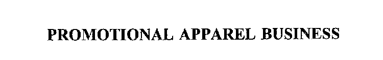 PROMOTIONAL APPAREL BUSINESS