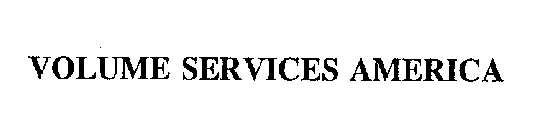 VOLUME SERVICES AMERICA