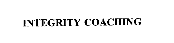 INTEGRITY COACHING