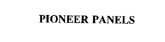 PIONEER PANELS