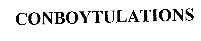 CONBOYTULATIONS