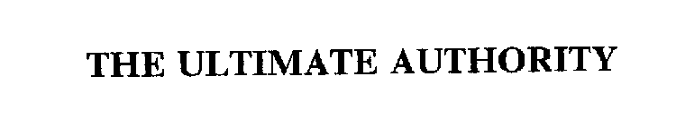 THE ULTIMATE AUTHORITY