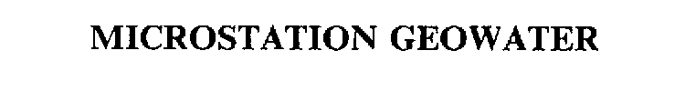 MICROSTATION GEOWATER