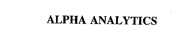 ALPHA ANALYTICS