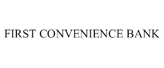 FIRST CONVENIENCE BANK